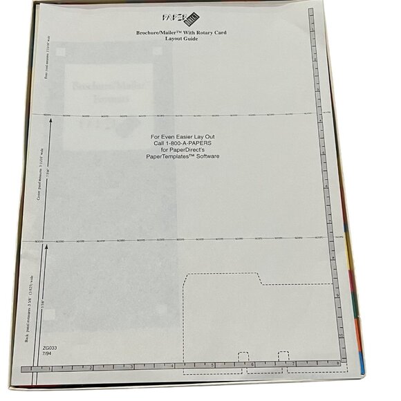 Masterpiece 3 Panel Brochure/Mailer Plus Paper With Rotary Card 75 Ct 38 Lb By P - Picture 6 of 6